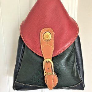 EUC Vintage 1990's Alfred Sung Leather Backpack Purse